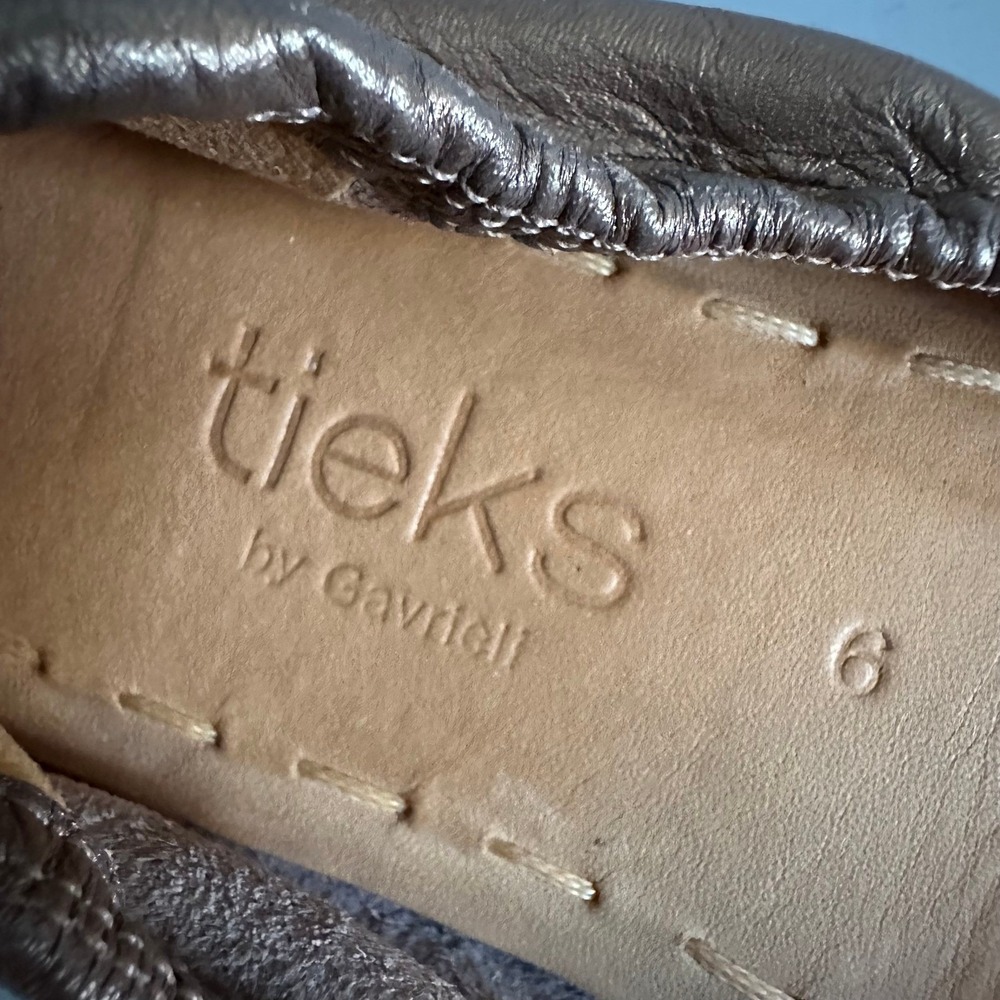 Tieks by Gavrieli Metallic Rose Gold Copper Leather Ballet Flats Womens Size 6 - Picture 5 of 6